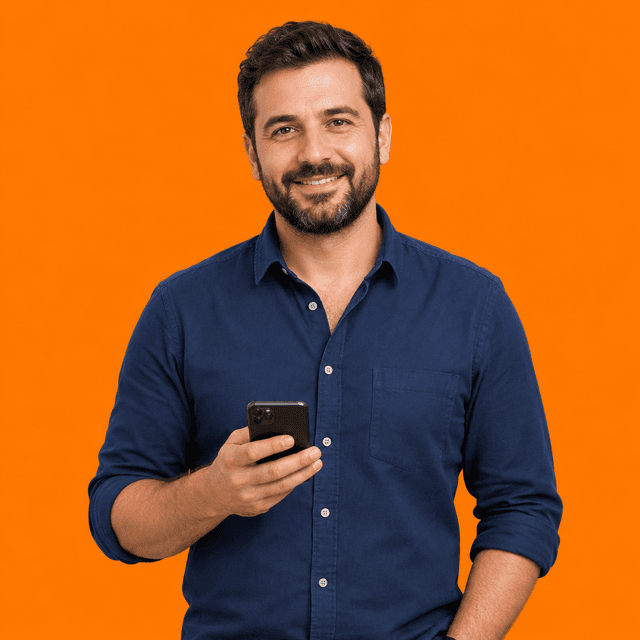 Telefon tutan işletme sahibi